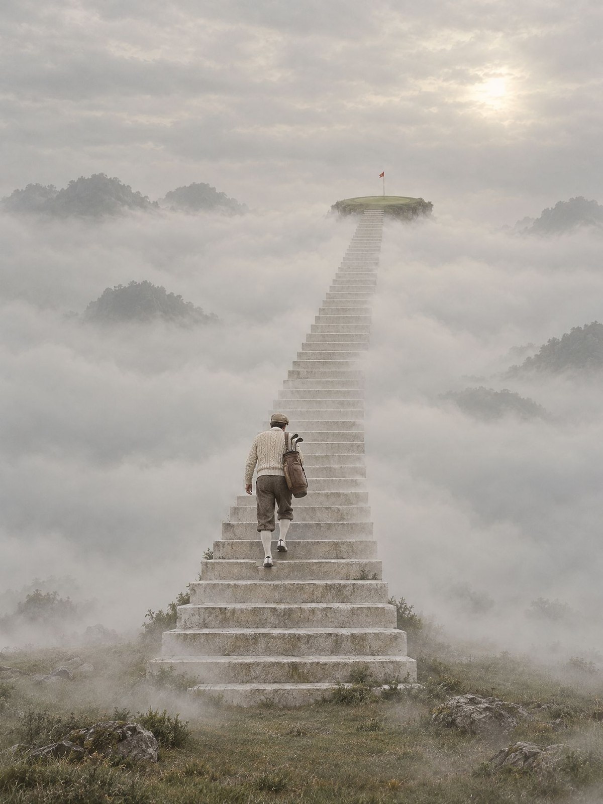 L'Ascension, œuvre de Daniel Pelcat, série Fine Art Vintage