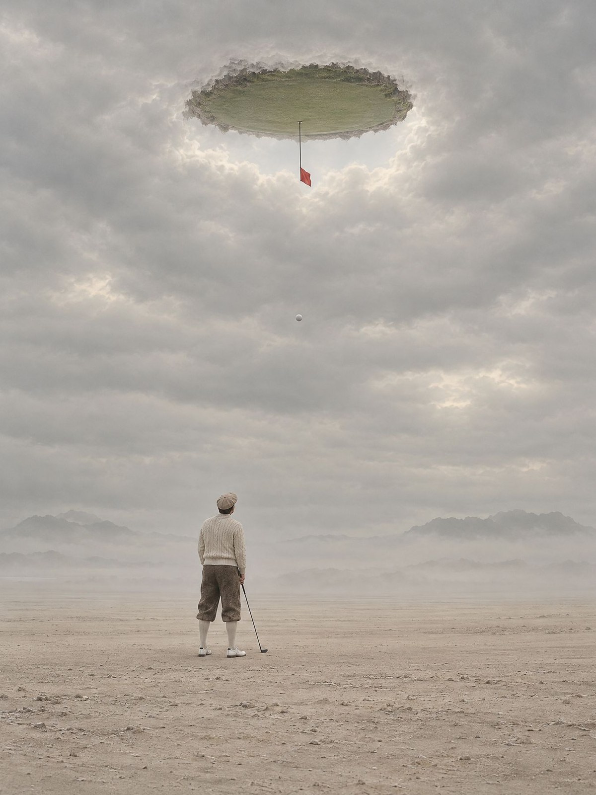 Le Green suspendu, œuvre de Daniel Pelcat, série Fine Art Vintage