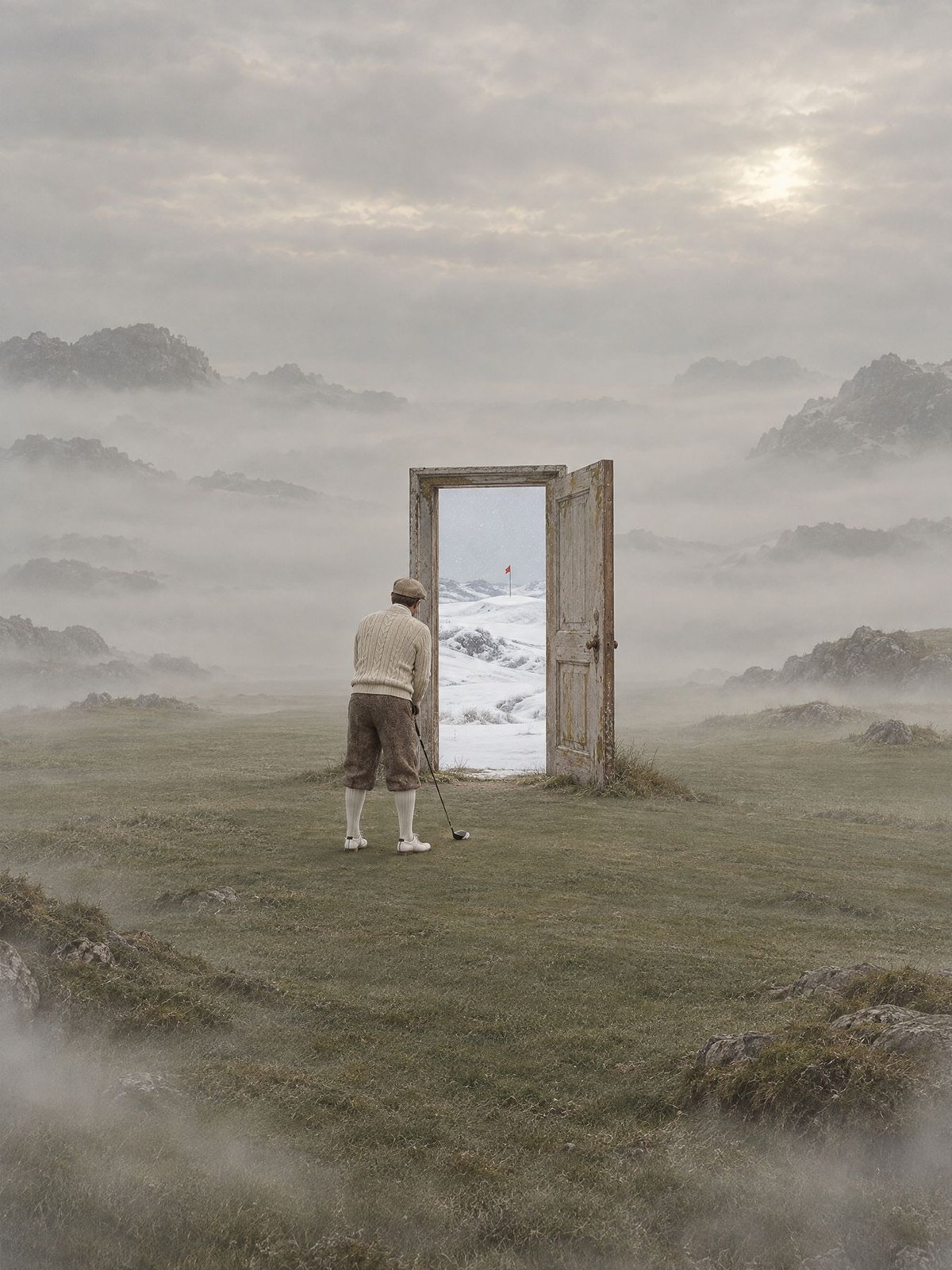 La Porte, œuvre de Daniel Pelcat, série Fine Art Vintage