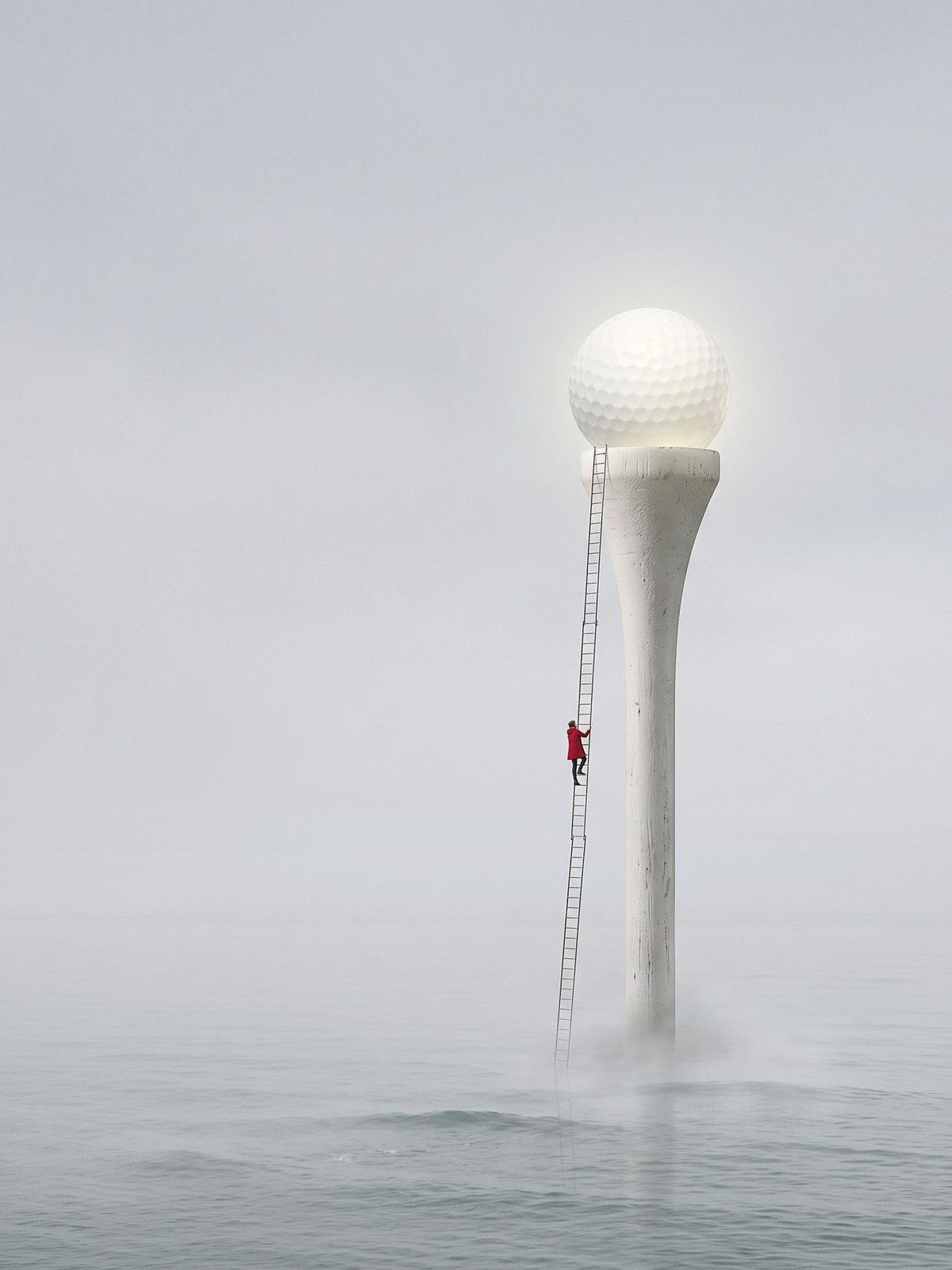 Le Phare, œuvre de Daniel Pelcat, série Minimalistes