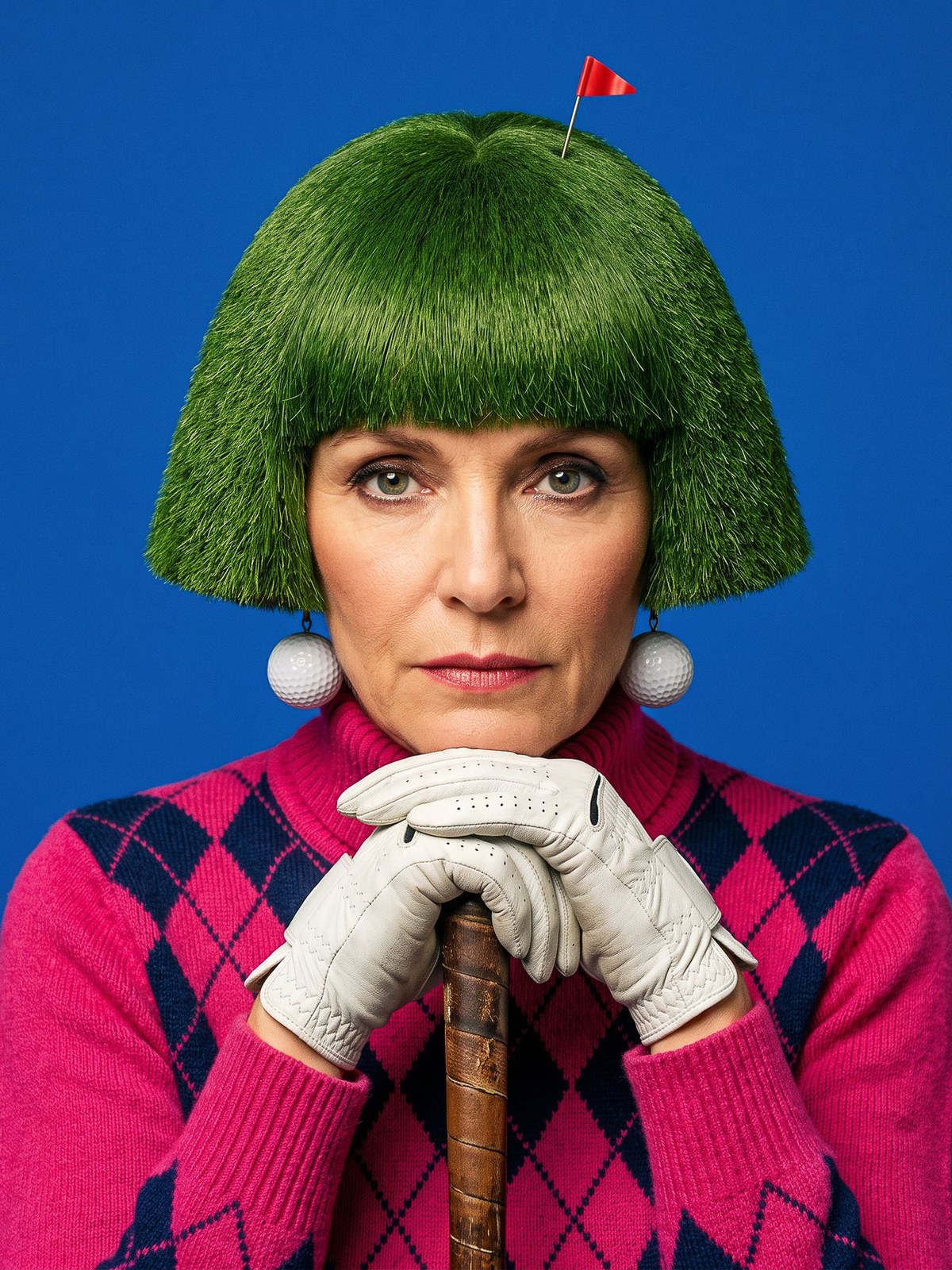 La Frange, œuvre de Daniel Pelcat, série Portraits colorés
