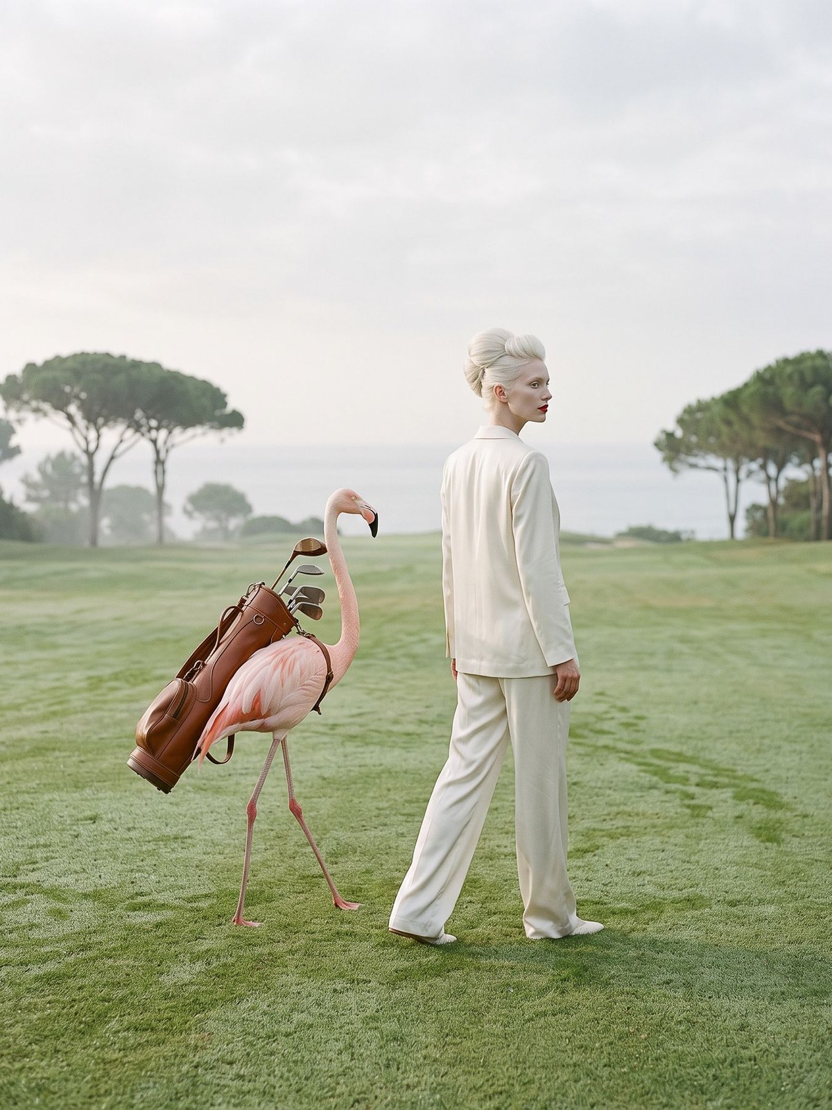 Le Caddie rose, œuvre de Daniel Pelcat, série Portraits colorés