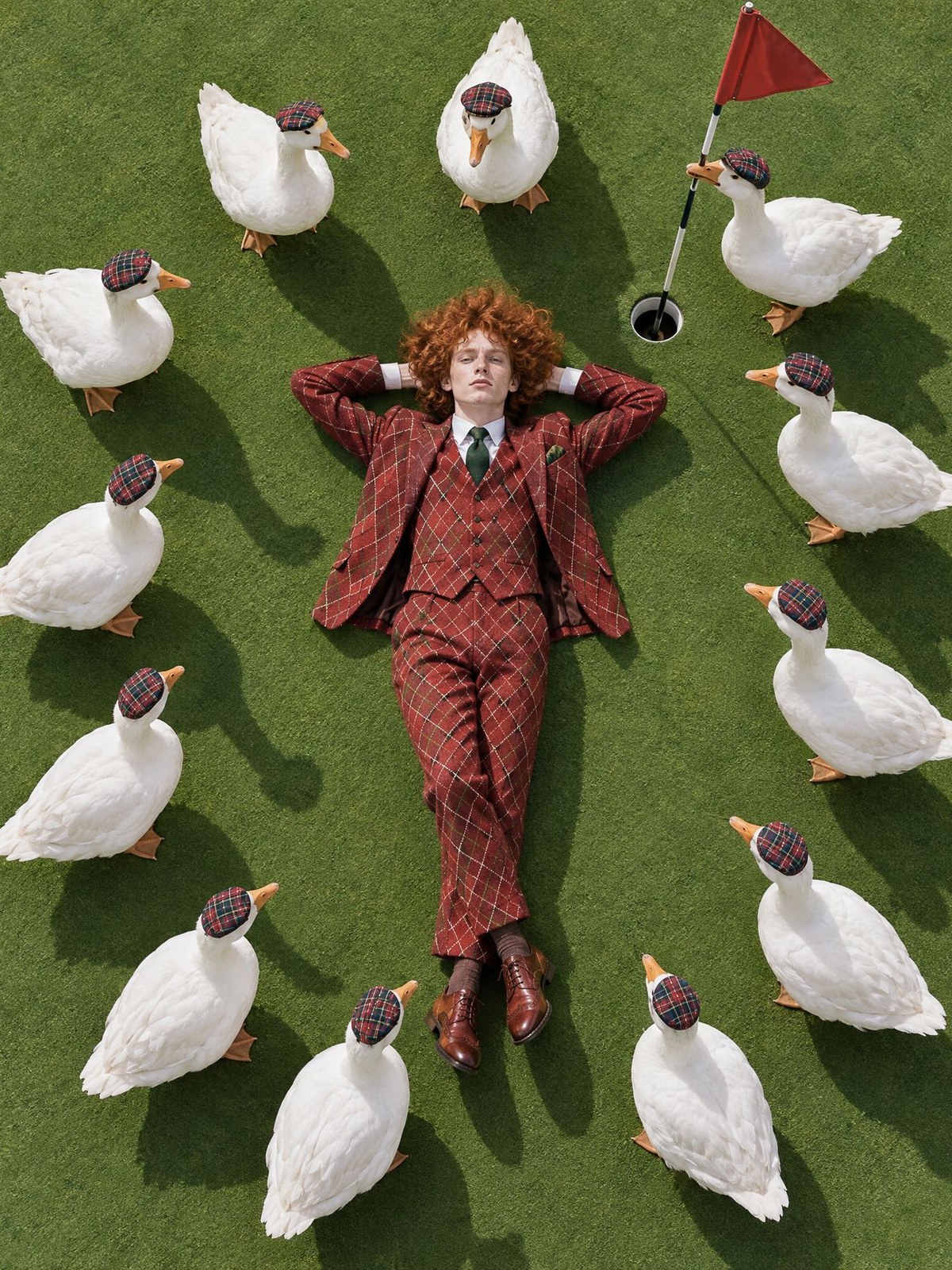 La Cour, œuvre de Daniel Pelcat, série Portraits colorés