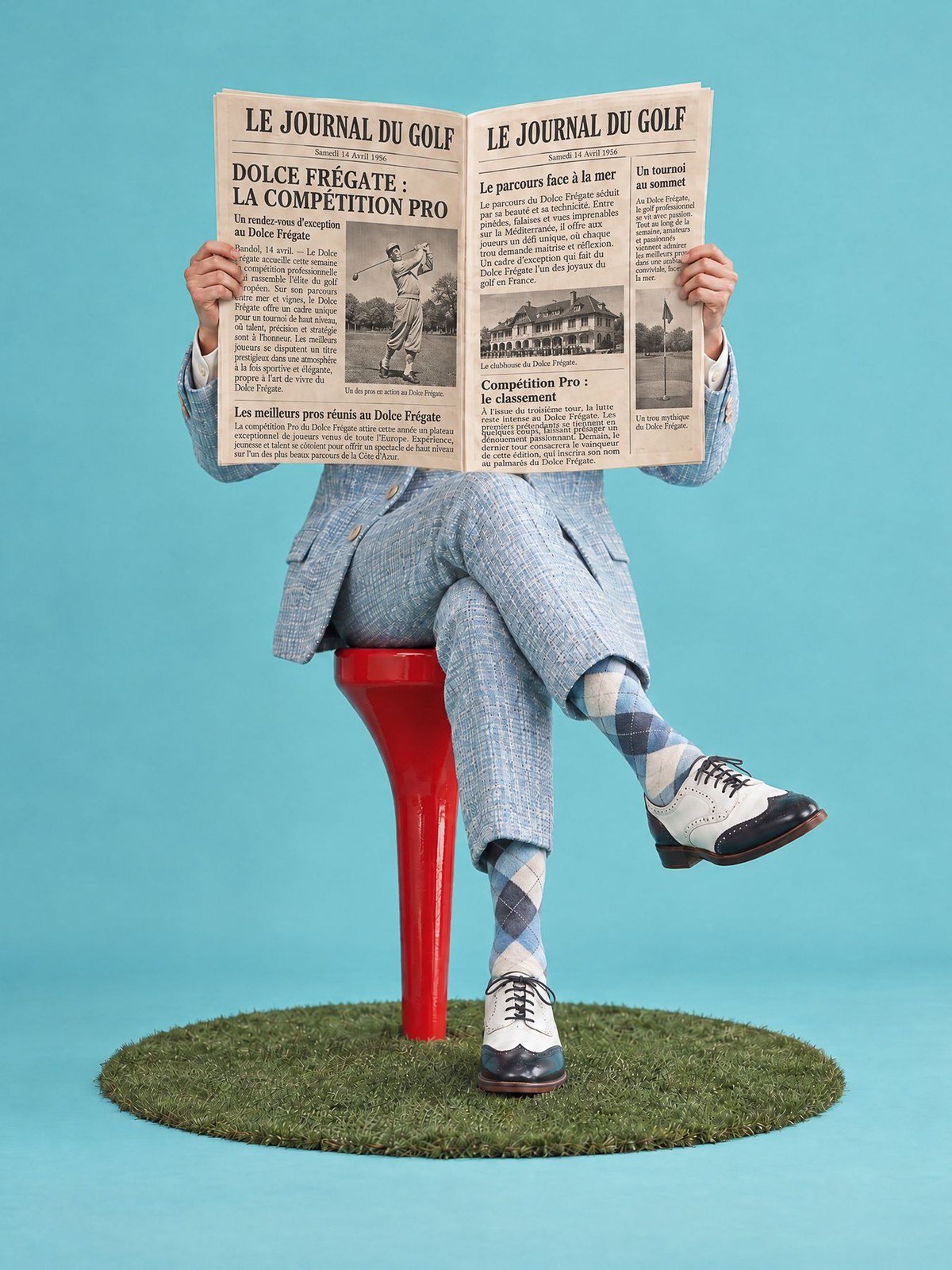 Le Journal, œuvre de Daniel Pelcat, série Portraits colorés
